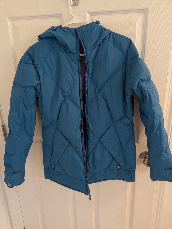 Women\'s Burton Waterproof Hooded Jacket in Purple & Teal